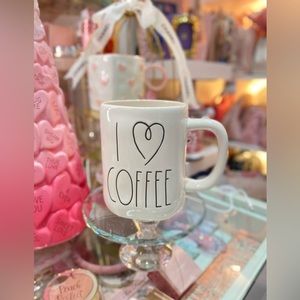 NEW RAE DUNN “I ❤️ COFFEE” MAGENTA COLLECTION